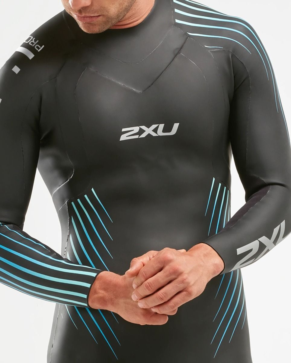 2XU P:1 Propel Men's Wetsuit Black/Blue Ombre
