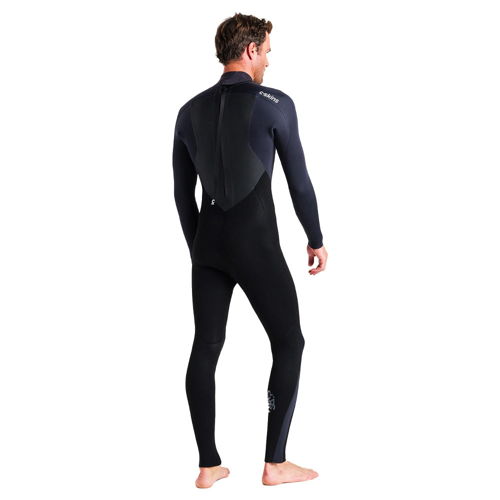 C-Skins Legend 4/3mm Men's Back Zip Wetsuit Black/Anthracite/Black