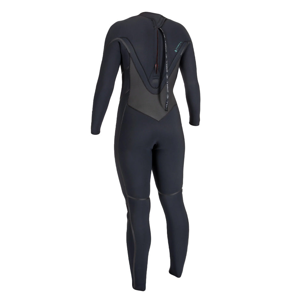 O'Neill Psycho Tech 5/4+ Women's Back Zip Full Wetsuit Black
