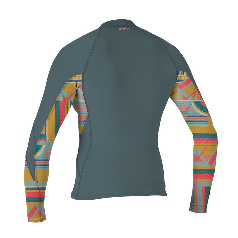 O'Neill Bahia Full Zip Women's Neoprene Jacket Shade/ArtaGeo US 8 UK 10