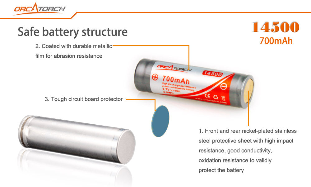 ORCA 14500 Battery