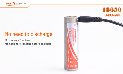 ORCA 18650 USB Battery