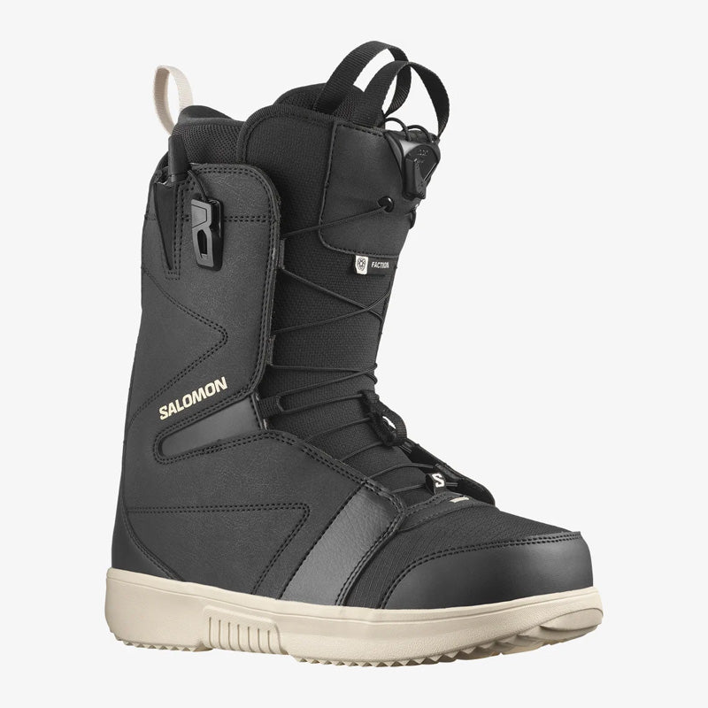 2025 Salomon Faction Mens Snowboard Boots Black/Rainy