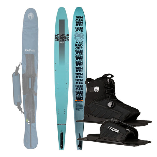 Radar Senate Graphite Slalom Waterski Package – Vector BOA Bindings