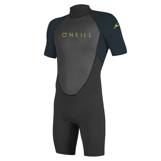 O'Neill Reactor 2 2mm Youth Back Zip Shorty Wetsuit Black/Slate
