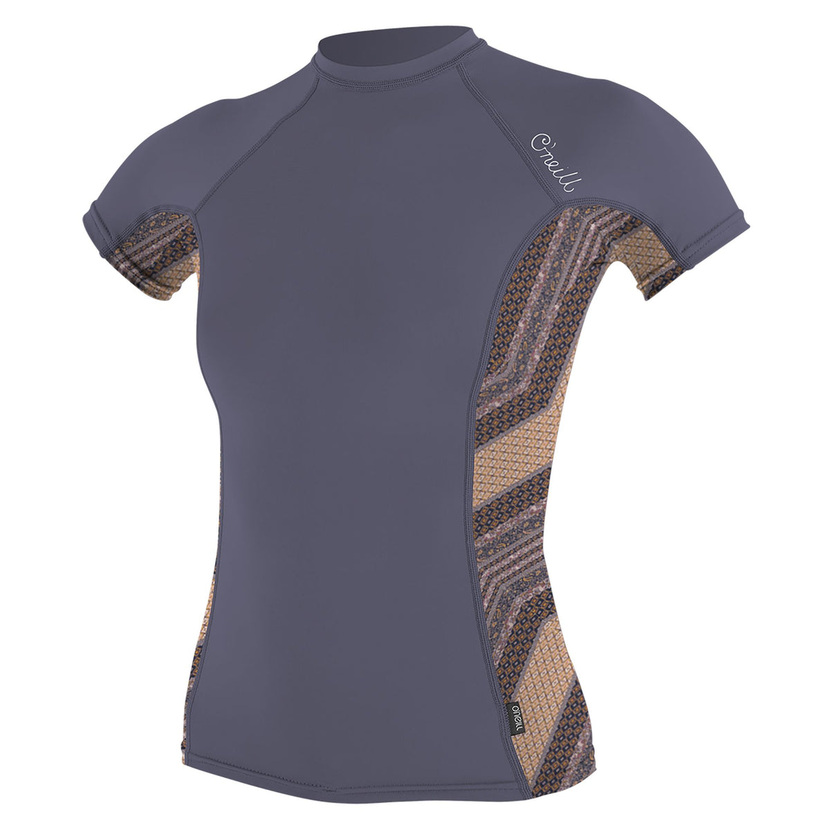 O'Neill Side Print Women's S/S Rash Guard Dusk/Aztec