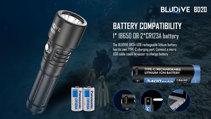 BLUDIVE BD20 Dive Torch