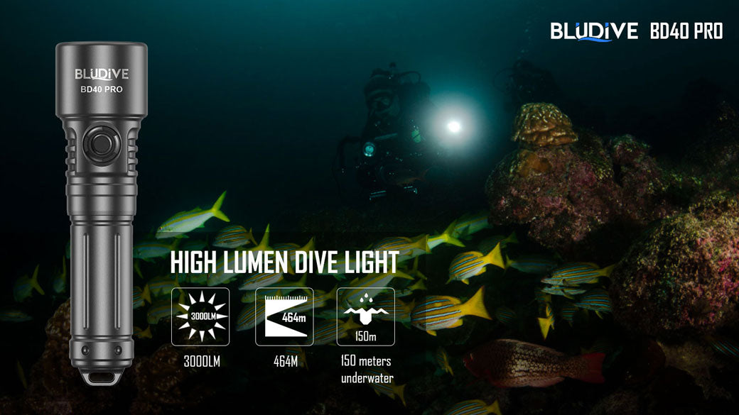 BLUDIVE BD40 Dive Torch