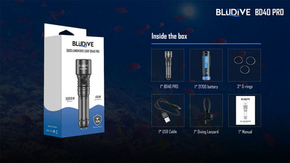 BLUDIVE BD40 Dive Torch