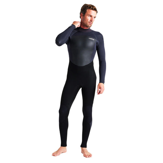 C-Skins Legend 4/3mm Men's Back Zip Wetsuit Black/Anthracite/Black