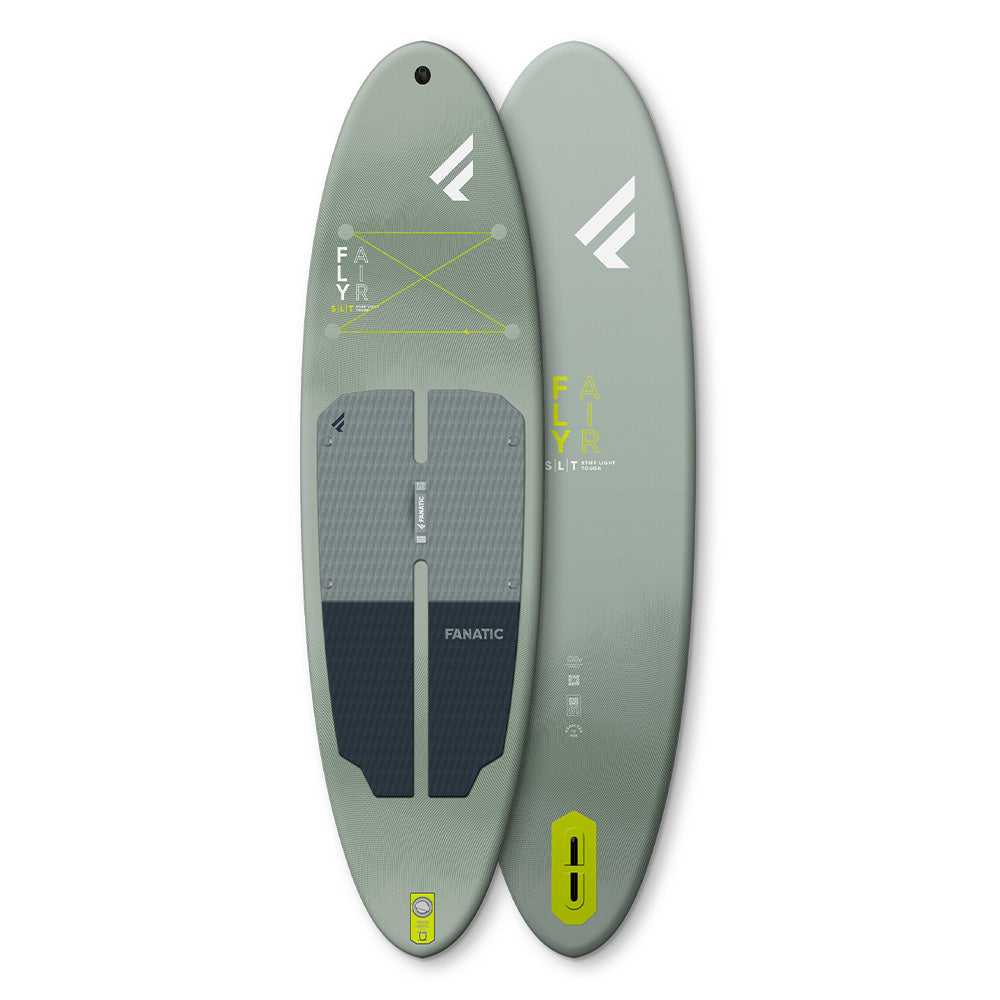 2025 Fanatic Fly Air SLT Inflatable SUP Package Grey/Green