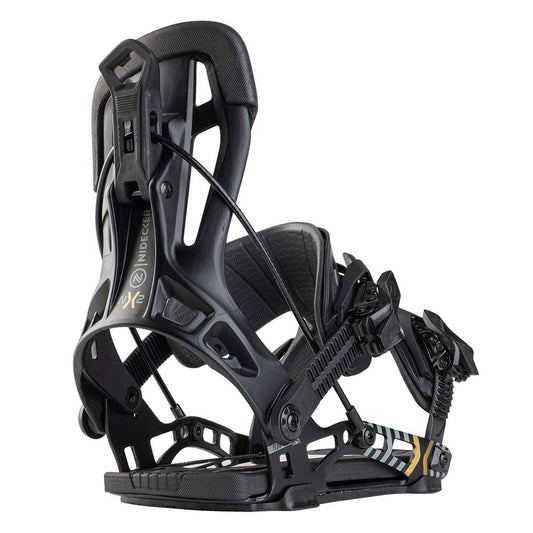 2027 Nidecker Flow NX2 Fusion Quick Entry Snowboard Bindings Black