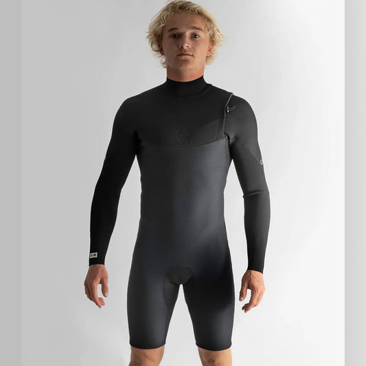 Follow Mens Zipperless 2/2mm L/S Springy Wetsuit Black
