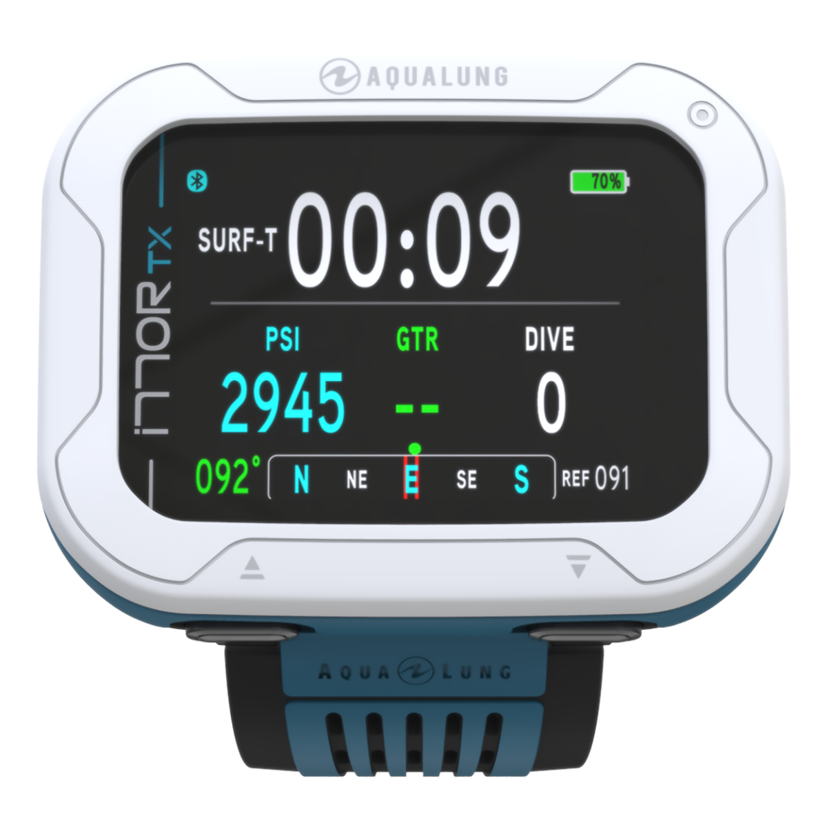 Aqualung i770R White/Petrol with Transmitter