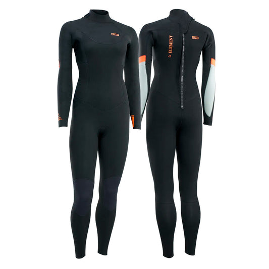 Ion Element 5/4 Womens Back Zip Full Wetsuit Black