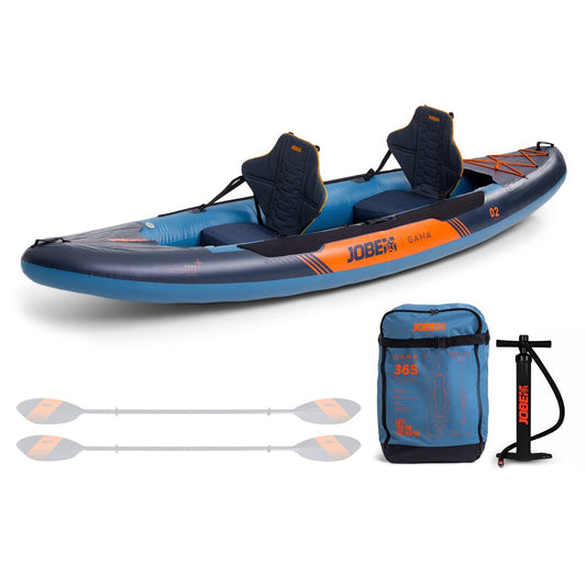 Jobe Gama 1-2 Person Inflatable Kayak Steel Blue