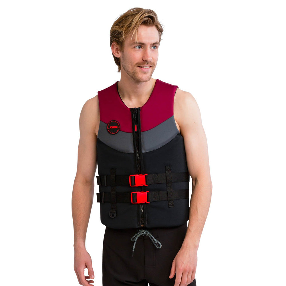 2026 Jobe Men's Neoprene Vest Burgundy Red