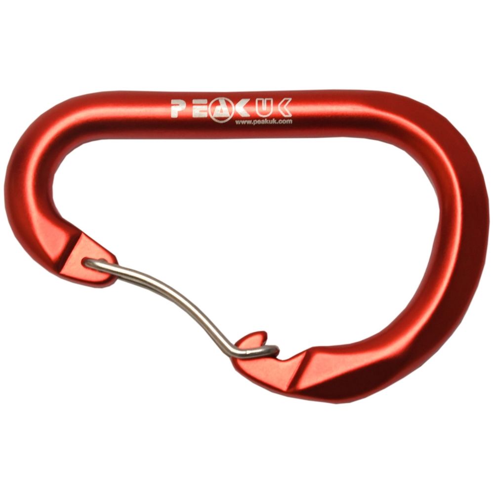 Peak PS Kayaking Wire Gate Karabiner Red