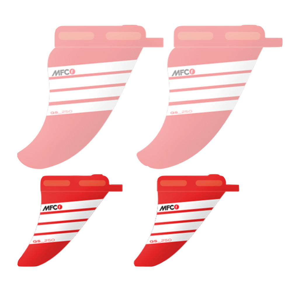 MFC QS RTM Quad Side Fin Set Red