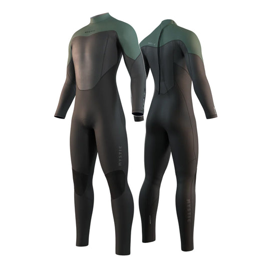 Mystic Star 5/3 Men's Back Zip Full Wetsuit Dark Olive
