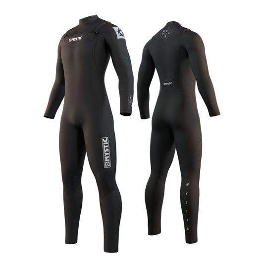 Mystic Star 5/3 Men's Chest Zip Full Wetsuit Black