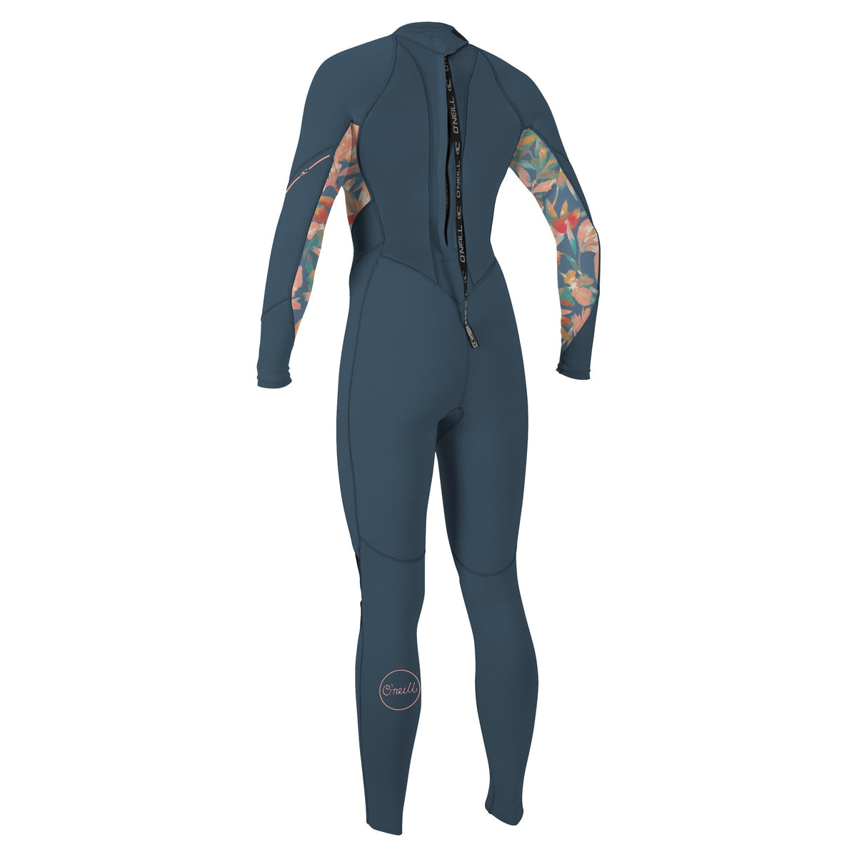O'Neill Bahia 3/2 Women's Back Zip Full Wetsuit CopenBlue/PaintedTropics