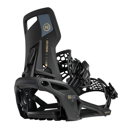 2027 Nidecker OG Supermatic Quick Entry Snowboard Bindings Black