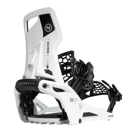 2027 Nidecker OG Supermatic Quick Entry Snowboard Bindings White