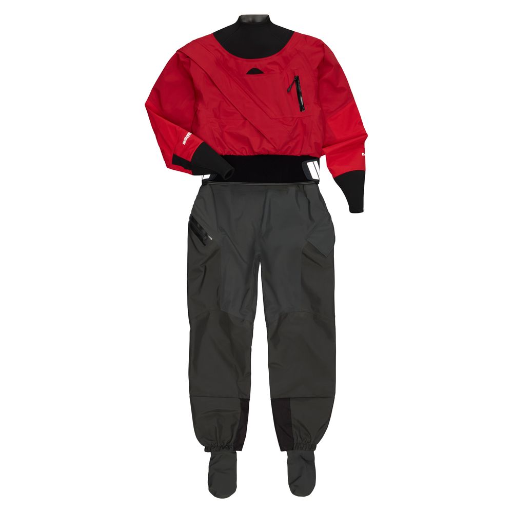 NRS Crux Women's Front Entry Drysuit Pomegranate