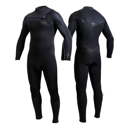 O'Neill Hyperfreak 4/3+ Men's Front Zip Full Wetsuit Black