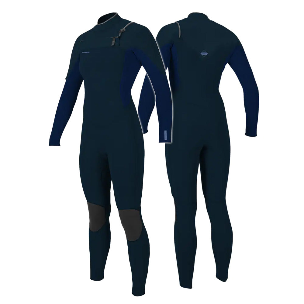 O'Neill Hyperfreak 5/4+ Women's Chest Zip Full Wetsuit Shade/Navy