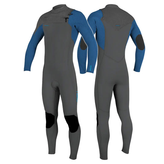 O'Neill Hyperfreak 5/4+ Youth Front Zip Full Wetsuit Graph/Smoke/Baliblue