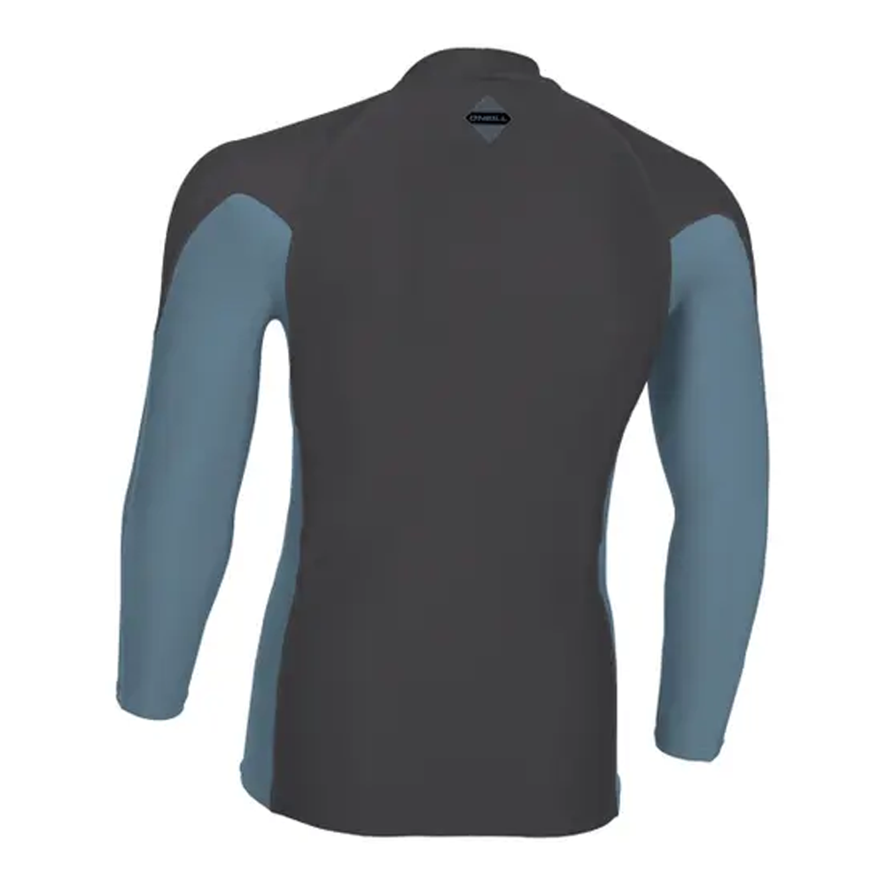 O'Neill Hyperfreak Skins L/S Rash Guard Tempered Steel/Blue Fusion