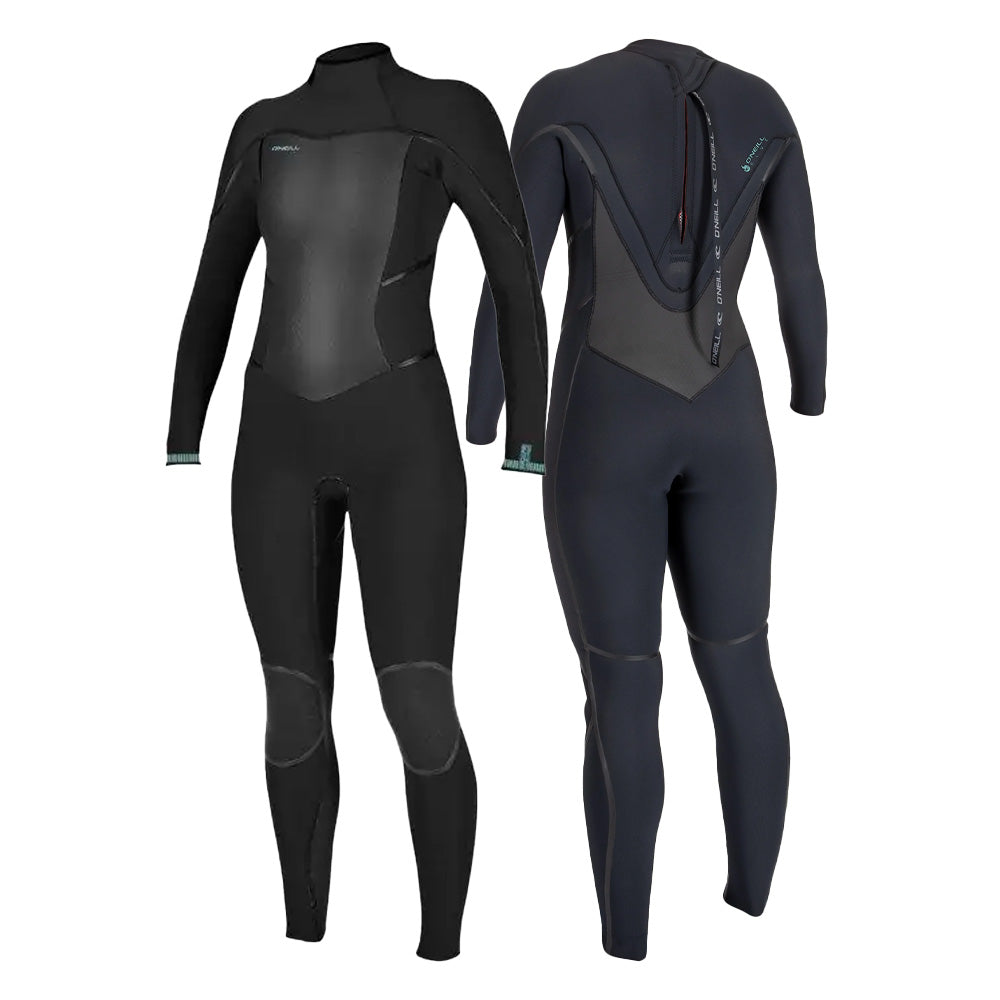 O'Neill Psycho Tech 5/4+ Women's Back Zip Full Wetsuit Black