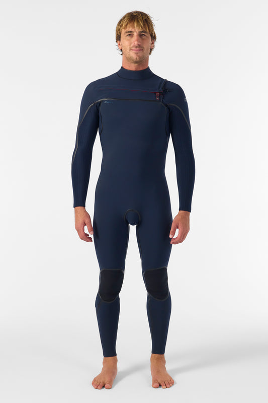 O'Neill Hyperfreak Fire 4/3+ Men's Chest Zip Full Wetsuit Carbon