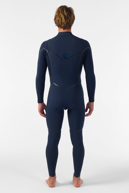 O'Neill Hyperfreak Fire 4/3+ Men's Chest Zip Full Wetsuit Carbon