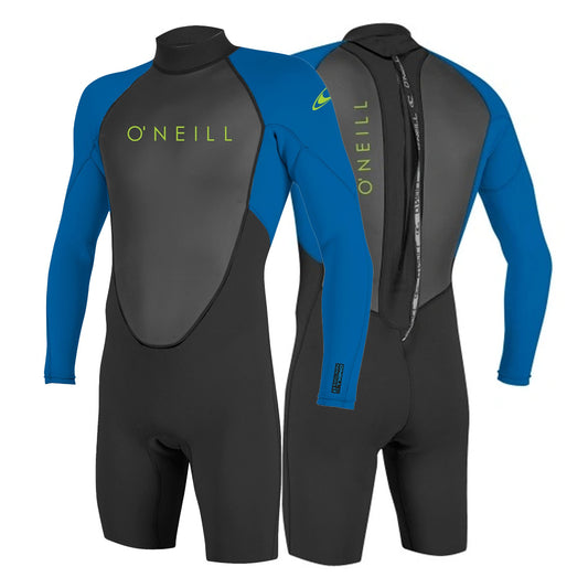 O'Neill Reactor 2 2mm Youth Back Zip L/S Spring Wetsuit Black/Ocean