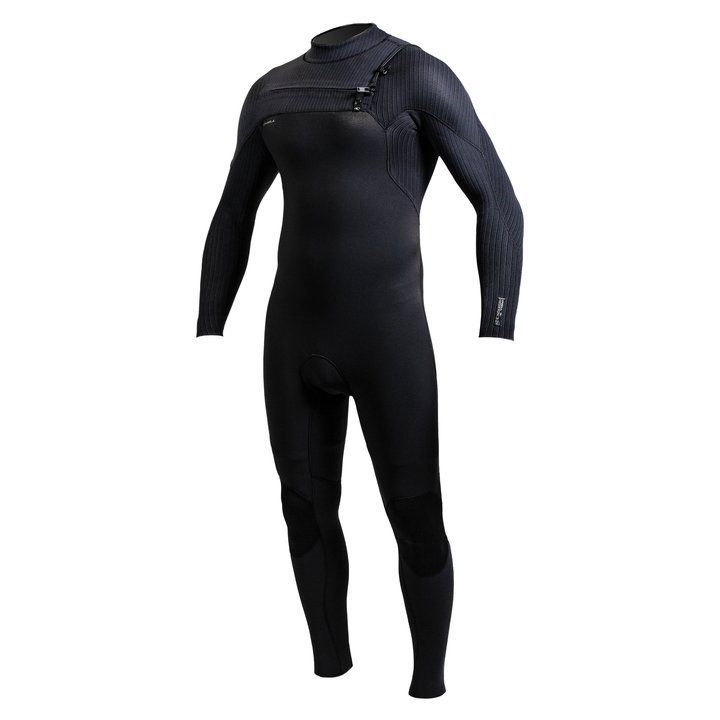 O'Neill Hyperfreak 5/4+ Men's Front Zip Full Wetsuit Black