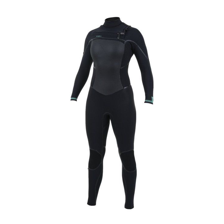 O'Neill Psycho Tech 5/4+ Women's Chest Zip Full Wetsuit Black