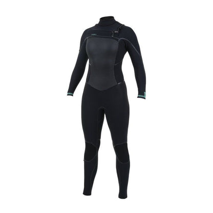 O'Neill Psycho Tech 5/4+ Women's Chest Zip Full Wetsuit Black