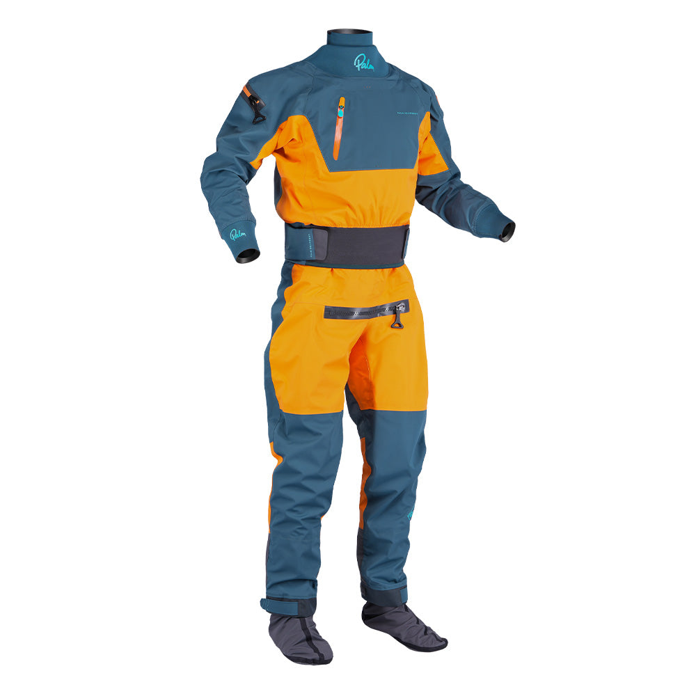 Palm Atom Men's Rear Entry Drysuit Pine/Tangelo