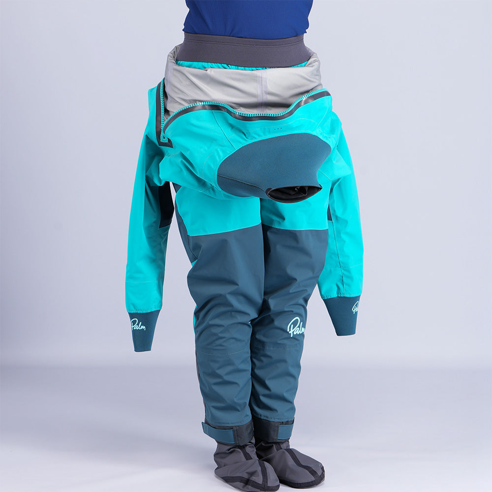 Palm Atom Women's Rear Entry Drysuit Ceramic/Pine