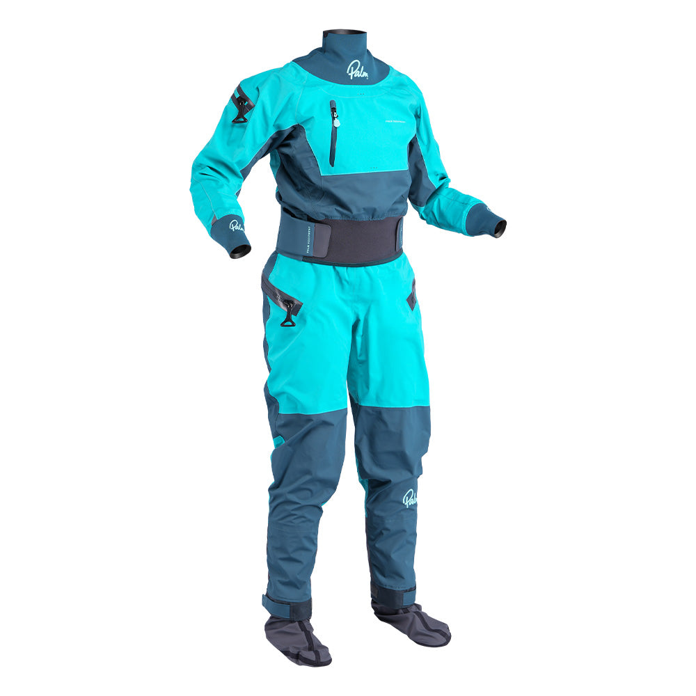 Palm Atom Women's Rear Entry Drysuit Ceramic/Pine