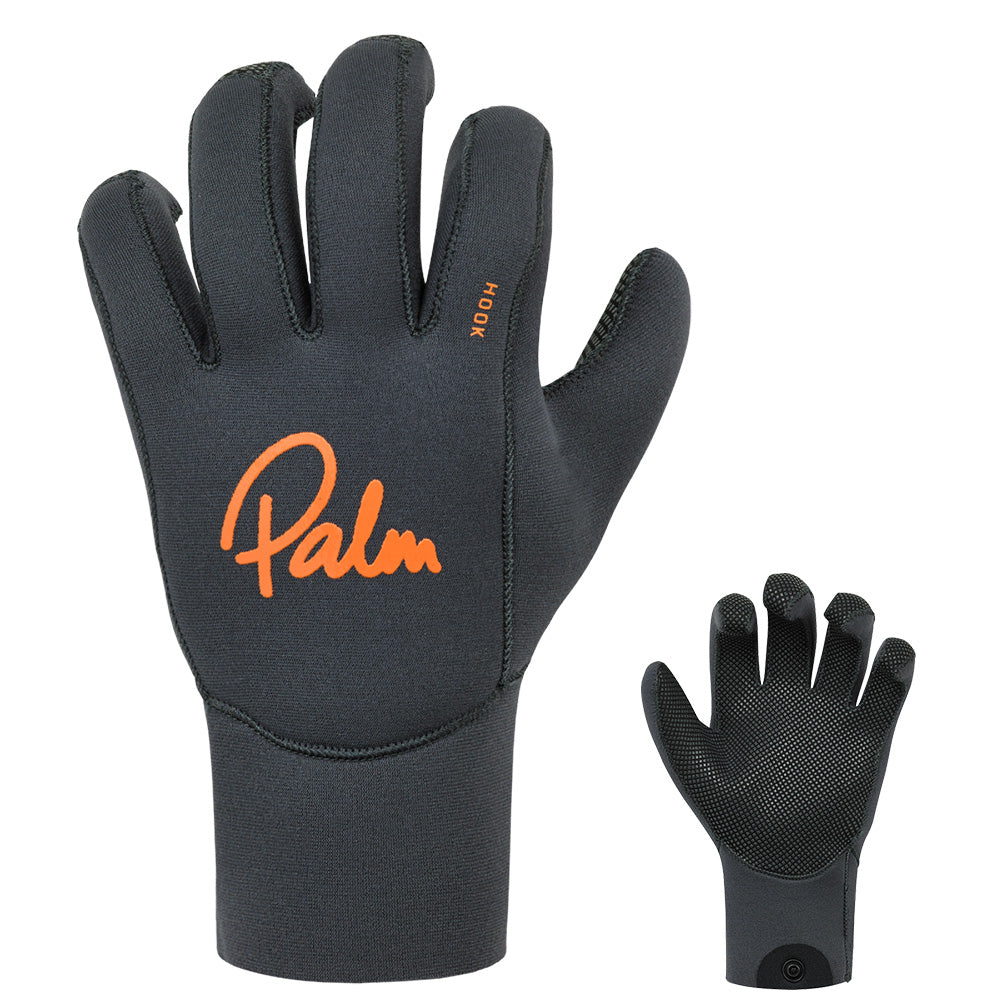 Palm Hook Neoprene Gloves Jet Grey
