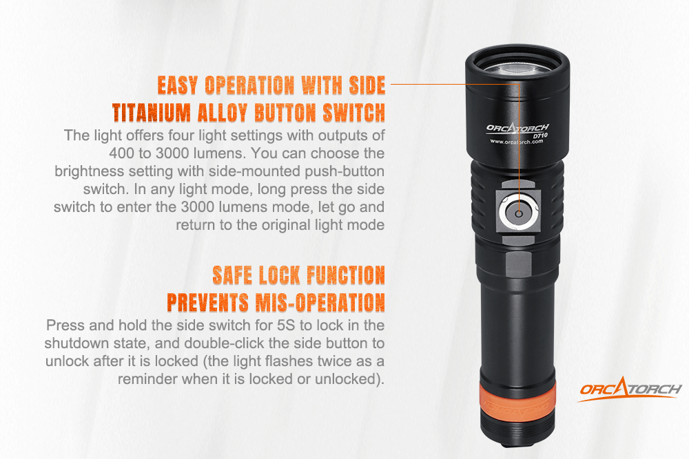 Orca D710 Dive Light