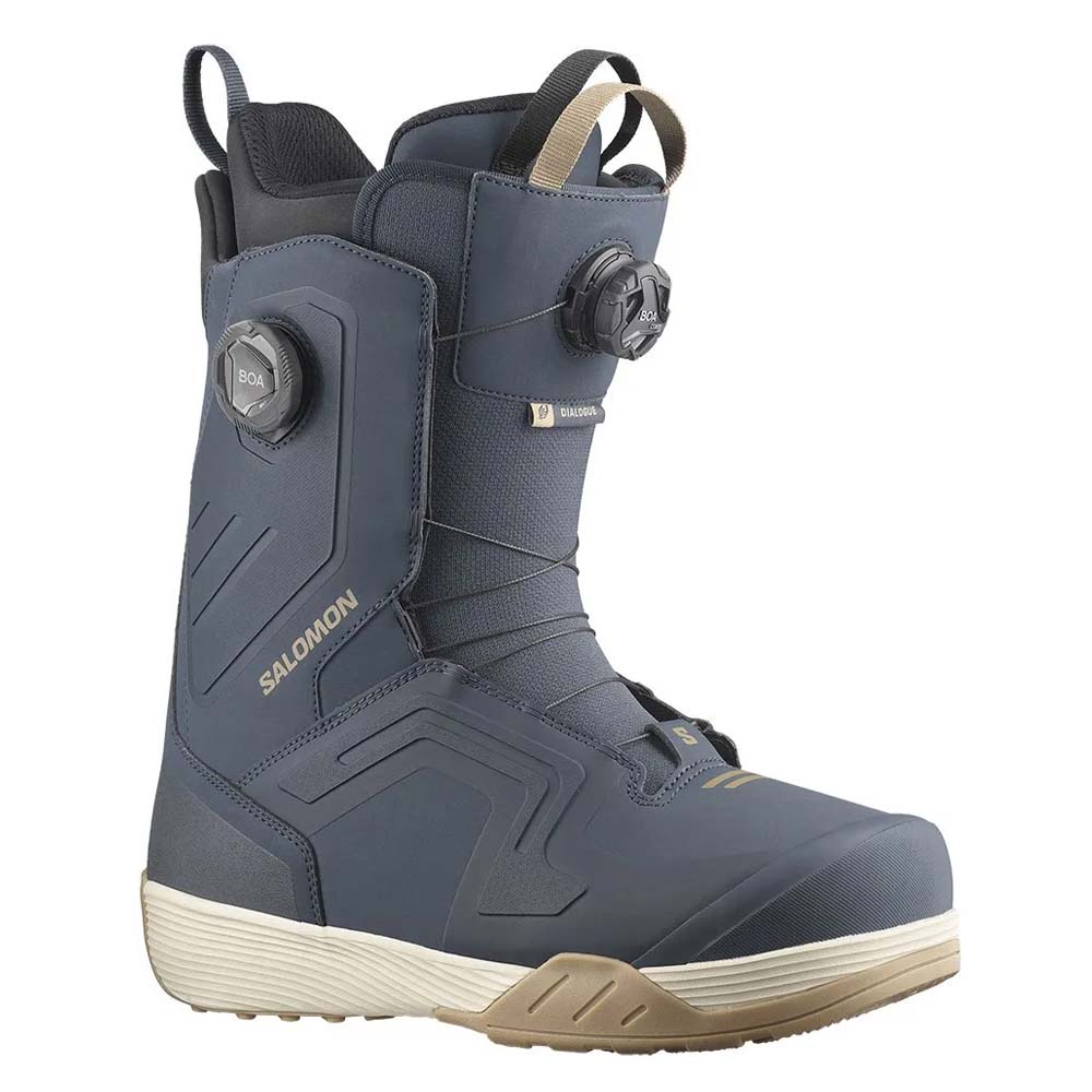 2025 Salomon Dialogue Dual BOA Mens Snowboard Boots Blue Nights / Sepia Tint / Gum