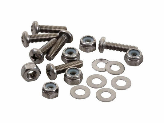 Sealect #10-32 x 1" Pan Head + Nut/Washer (6 Pack)