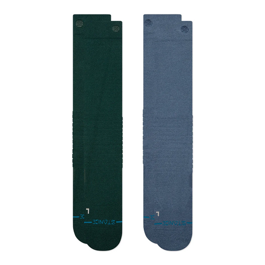 Stance Mens Solid Mid Poly Snow Socks 2 Pack