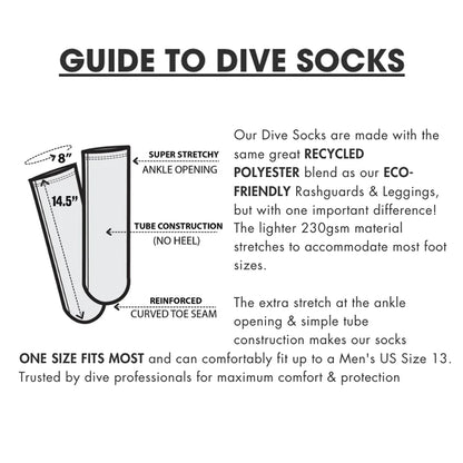 SpaceFish Army Dive Socks