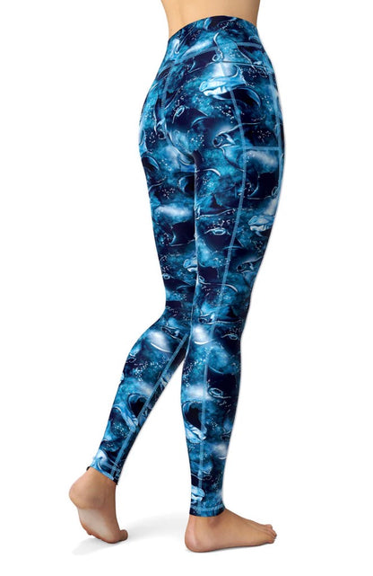 SpaceFish Army Manta Mayhem Women's Leggings